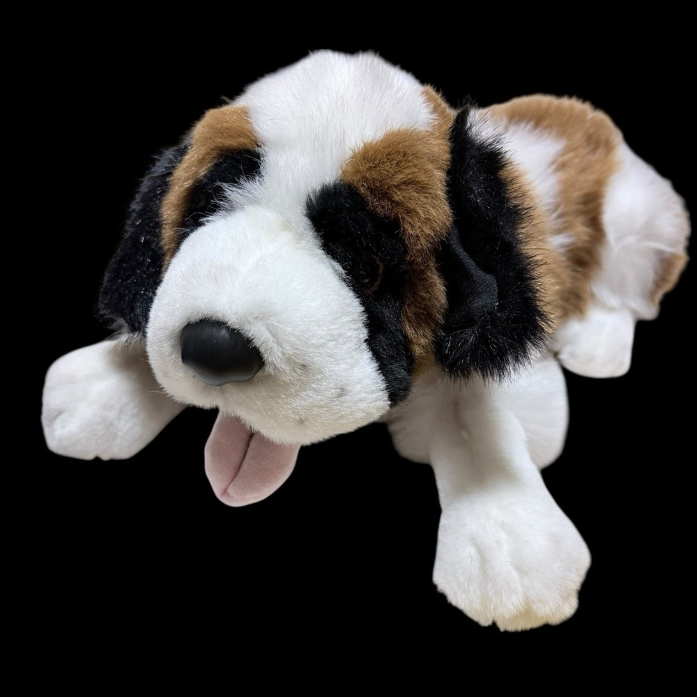 Vtg Kids Of America St.‎ Bernard Dog Plush Dog Stuffed Toy 23" Long